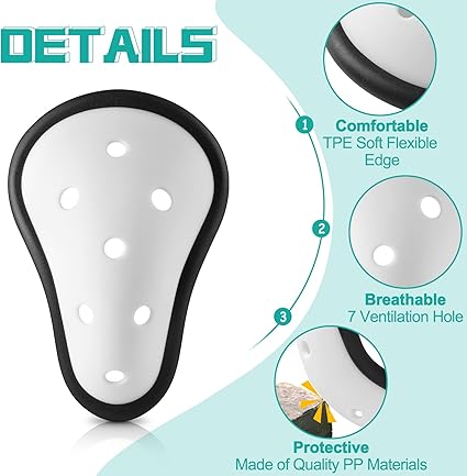 Sratte 6 Pcs Protective Athletic Cup Soft Athletic Cup Ages 7-12 Underwear Mens Sports Cup Football Hockey Baseball